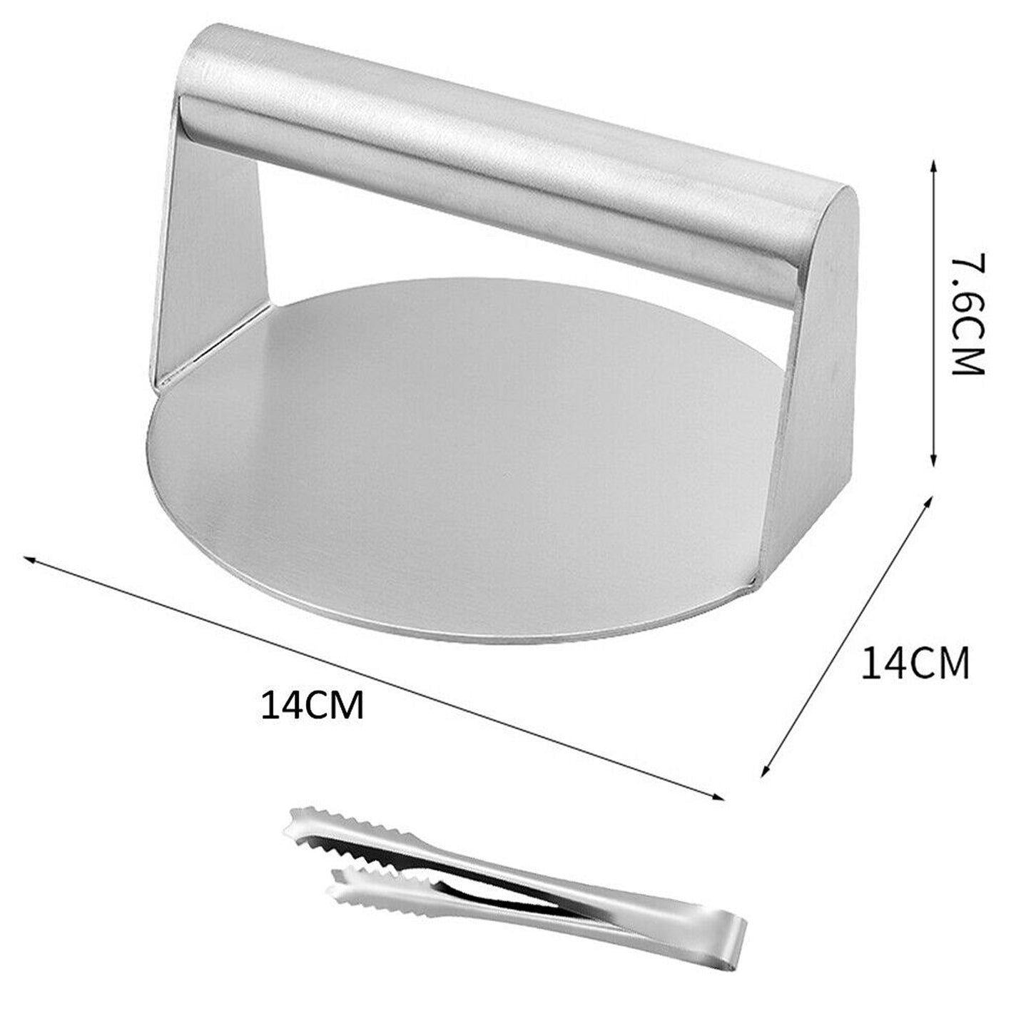 No-Rust Burger Press for Steak and Hamburger Griddle BBQ Accessory