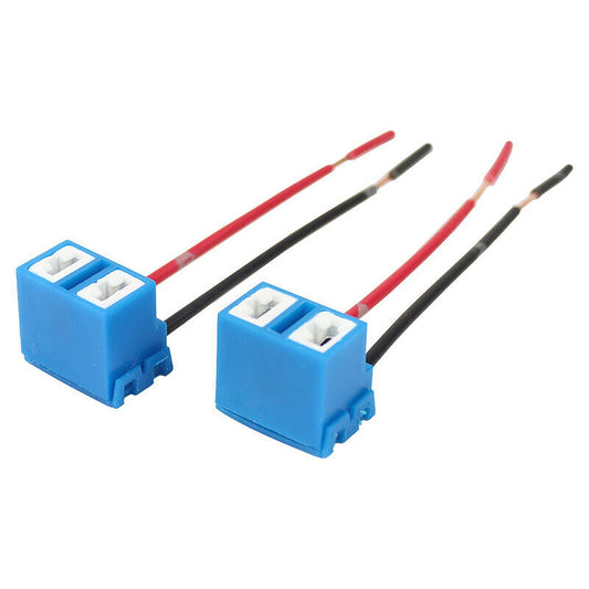 2pcs H7 Headlight Socket Connector Ceramic Bulb Holder for Cars