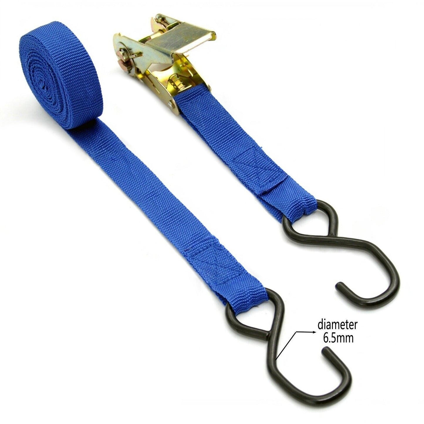 4.5m Ratchet Tie Down Strap Set for Roof Rack Truck Motorbike 4pcs