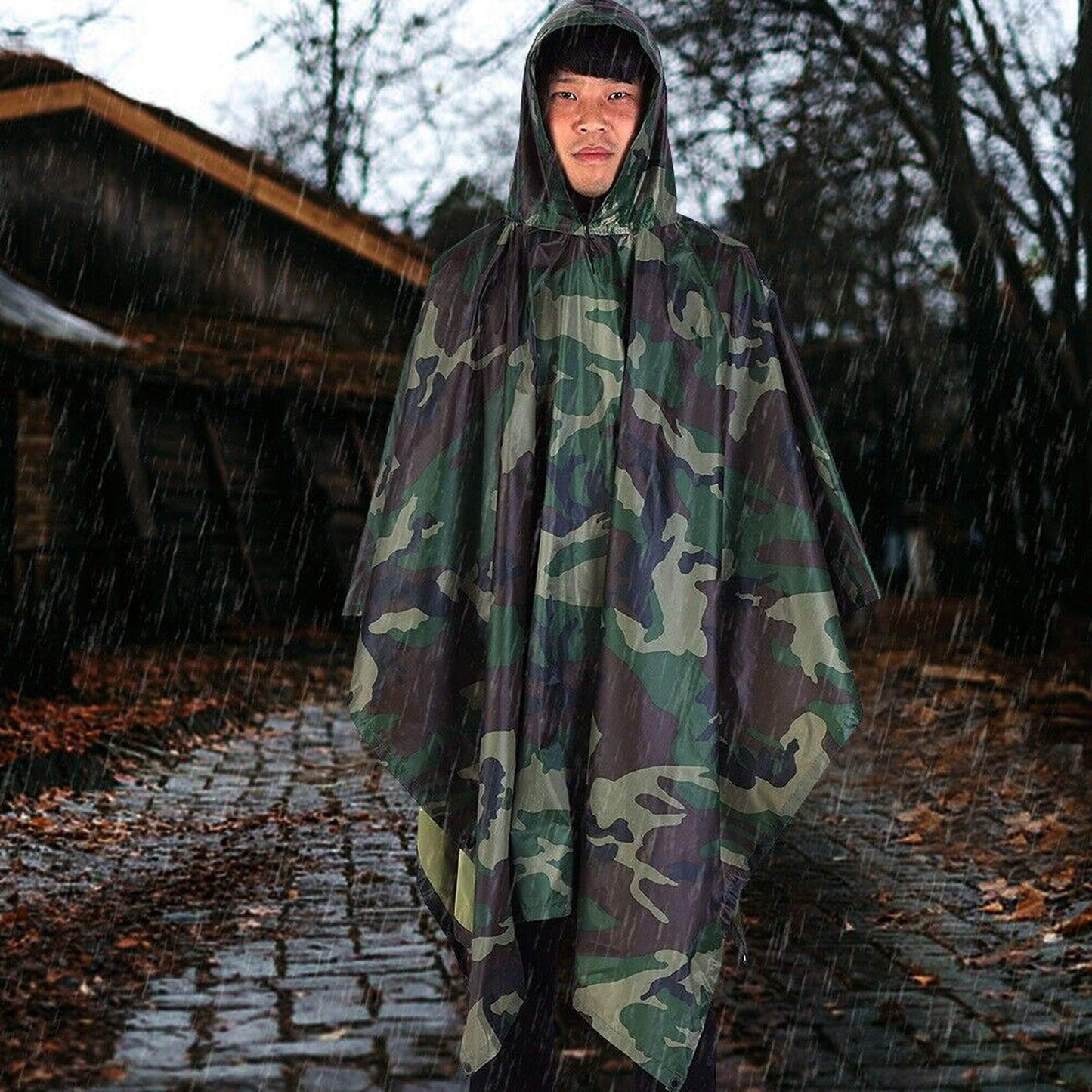 Modern Waterproof Fishing Rain Jacket with Hood