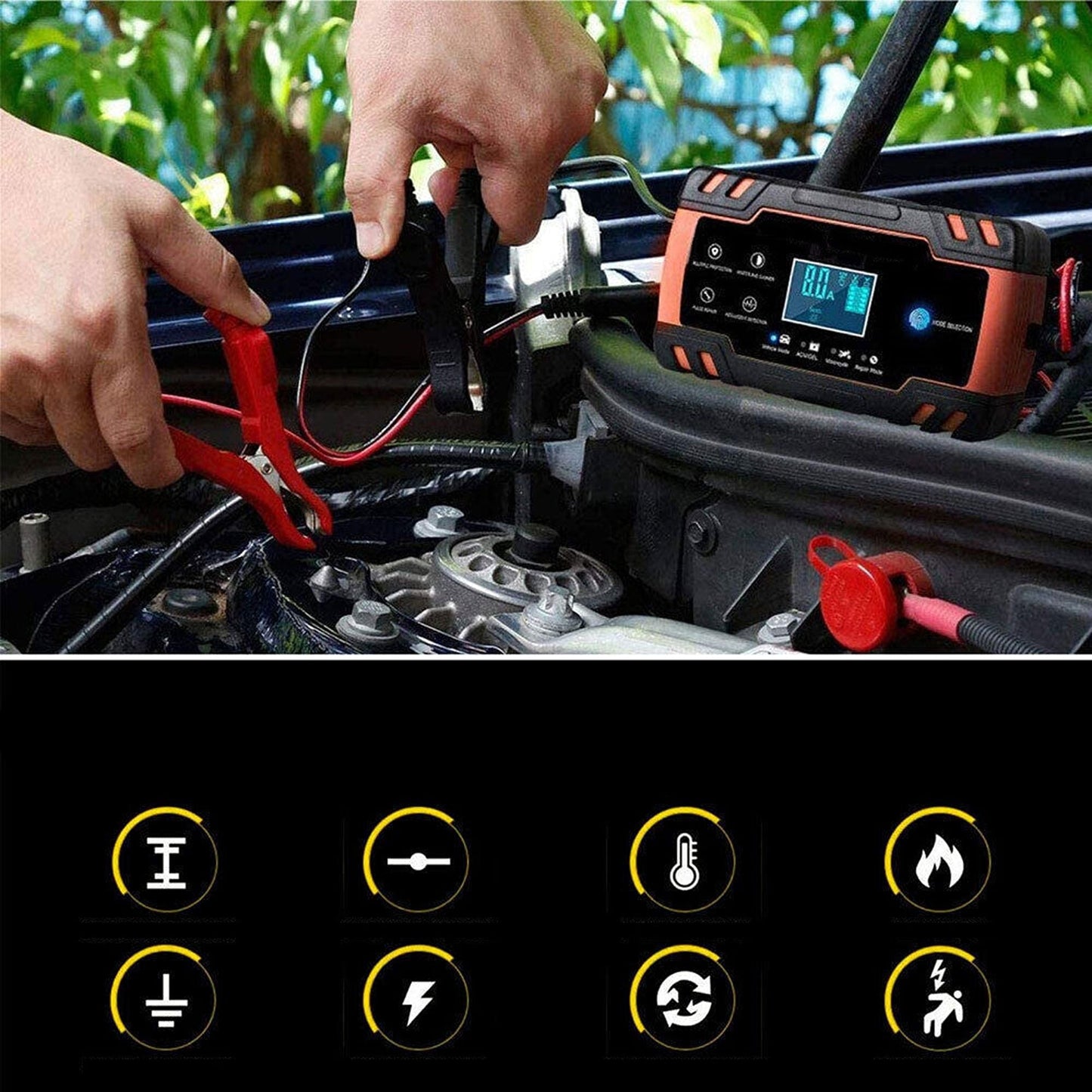 Multipurpose Battery Charger for AGM GEL and Lithium Batteries