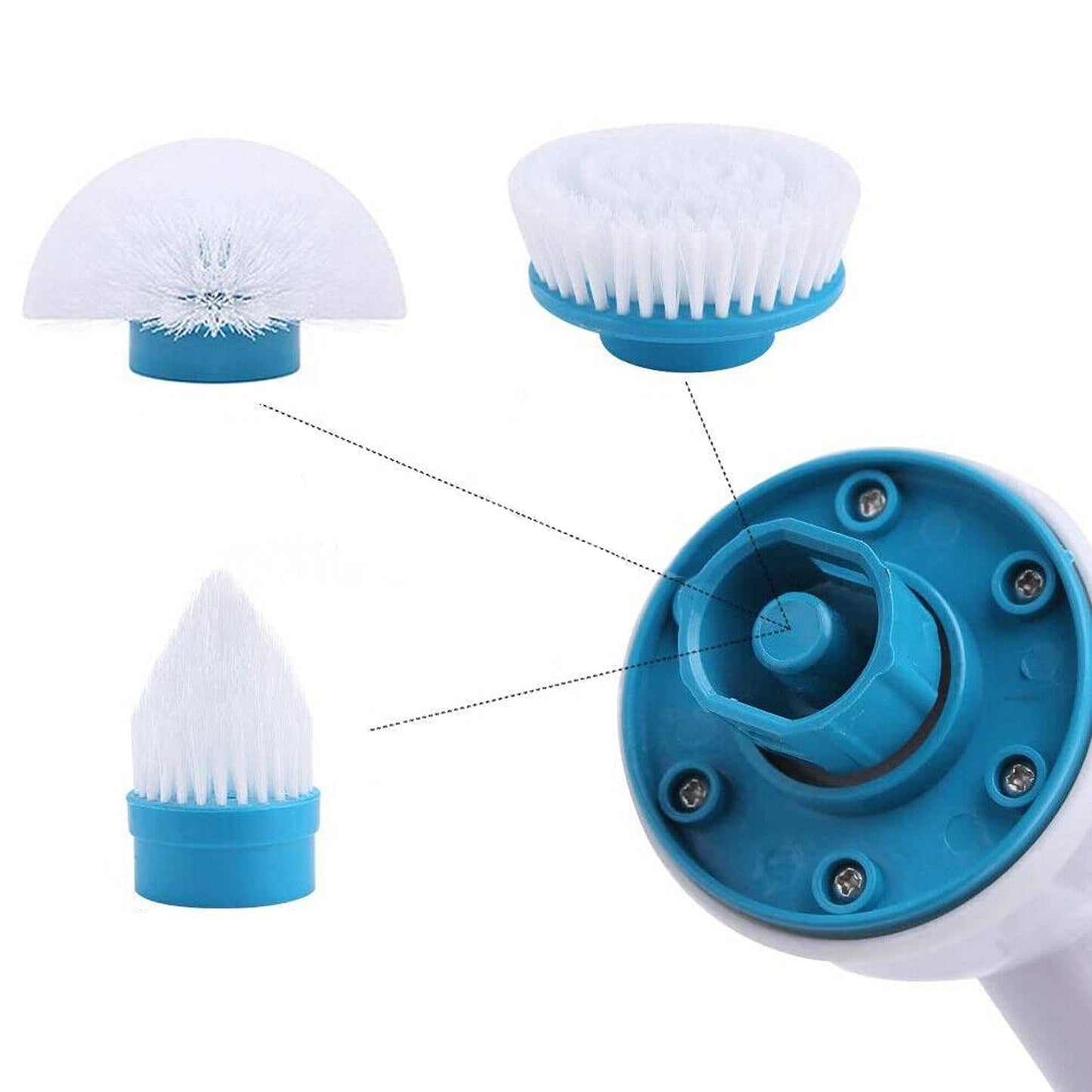 Electric Bathroom and Kitchen Cleaning Spin Scrubber Turbo Cordless Brush