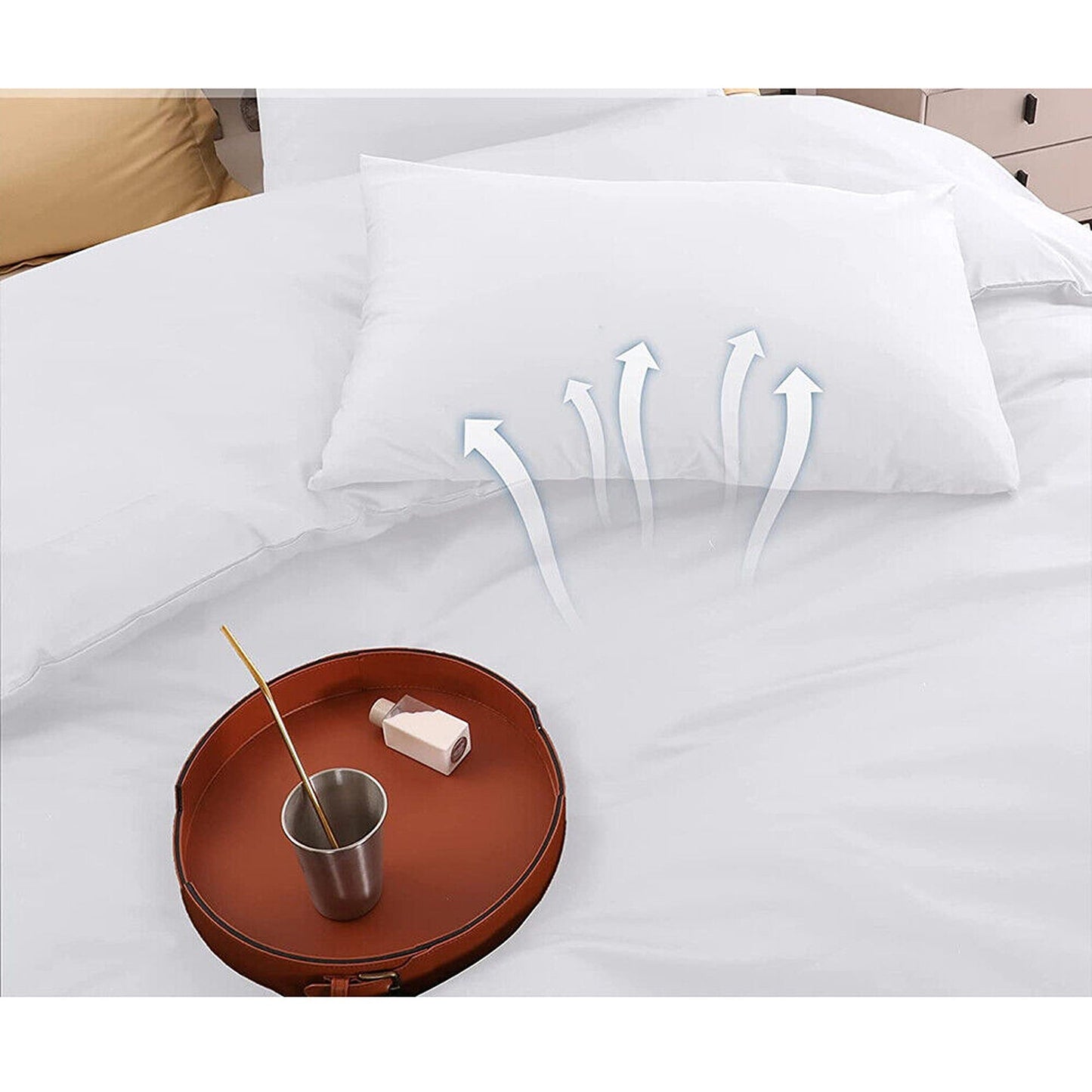 White Hotel Quality Egyptian Duvet Cover Set All Sizes