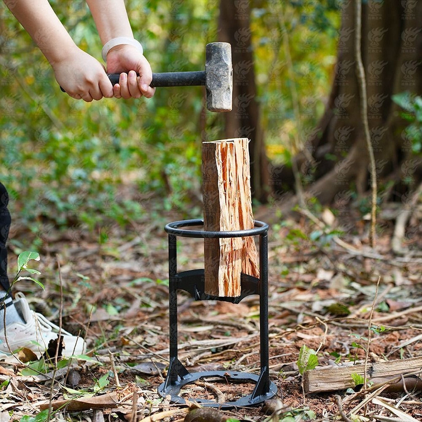 Heavy Duty Splitter for Firewood Manual Kindling Metal Wood