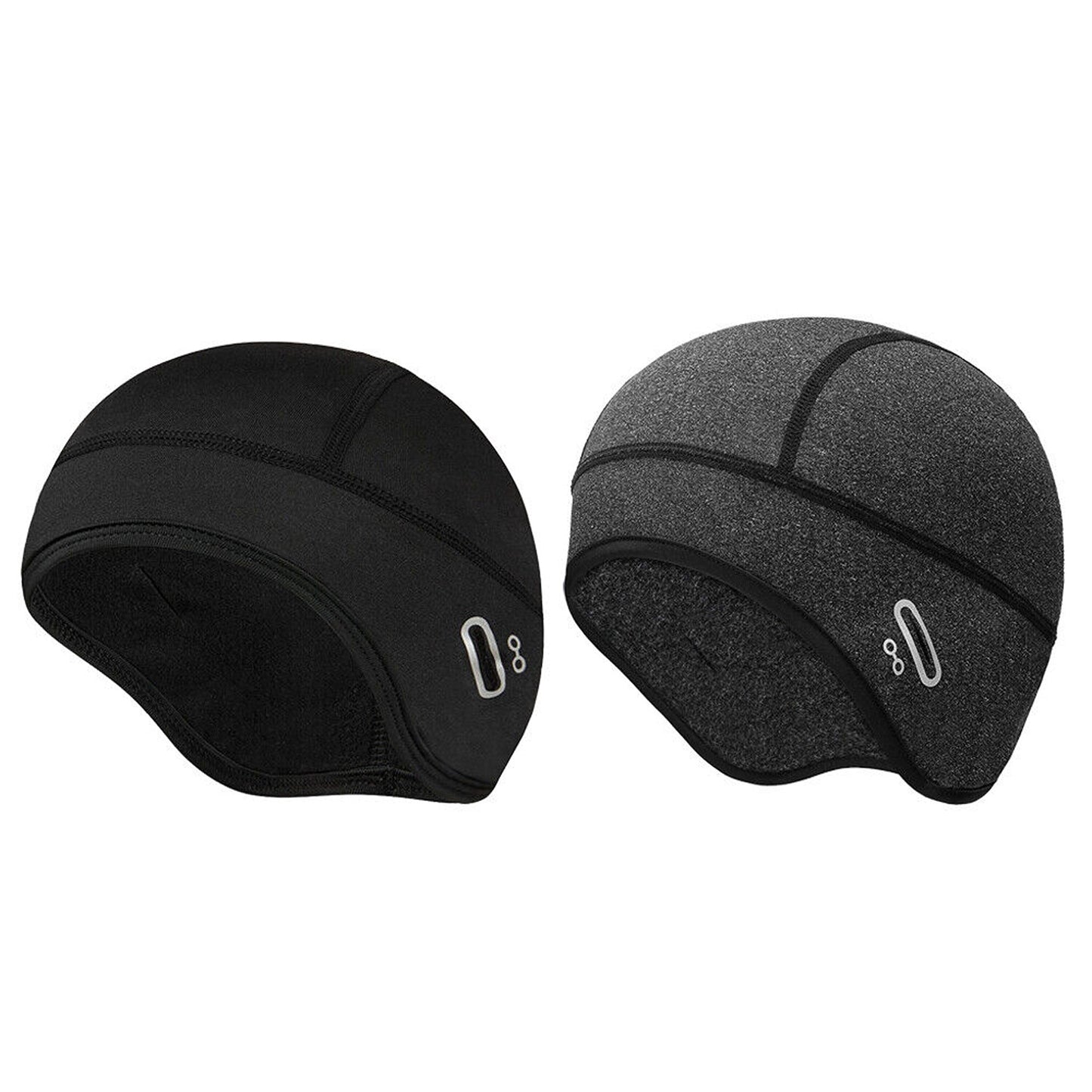 Men Fleece Ear Protection Winter Cap with Glasses Hole for Outdoor Cycling