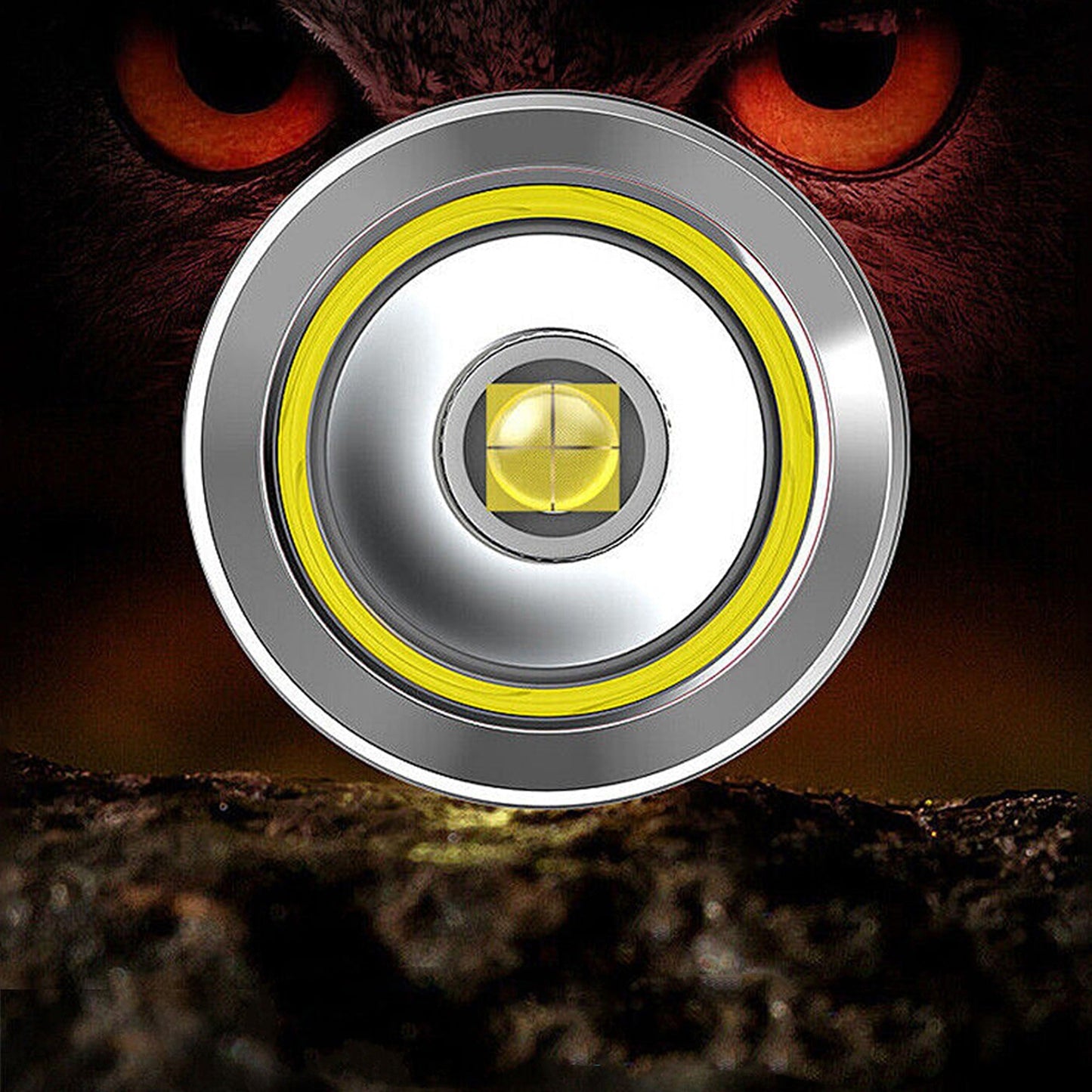 High Powered Torch USB Rechargeable LED Flashlight Bright