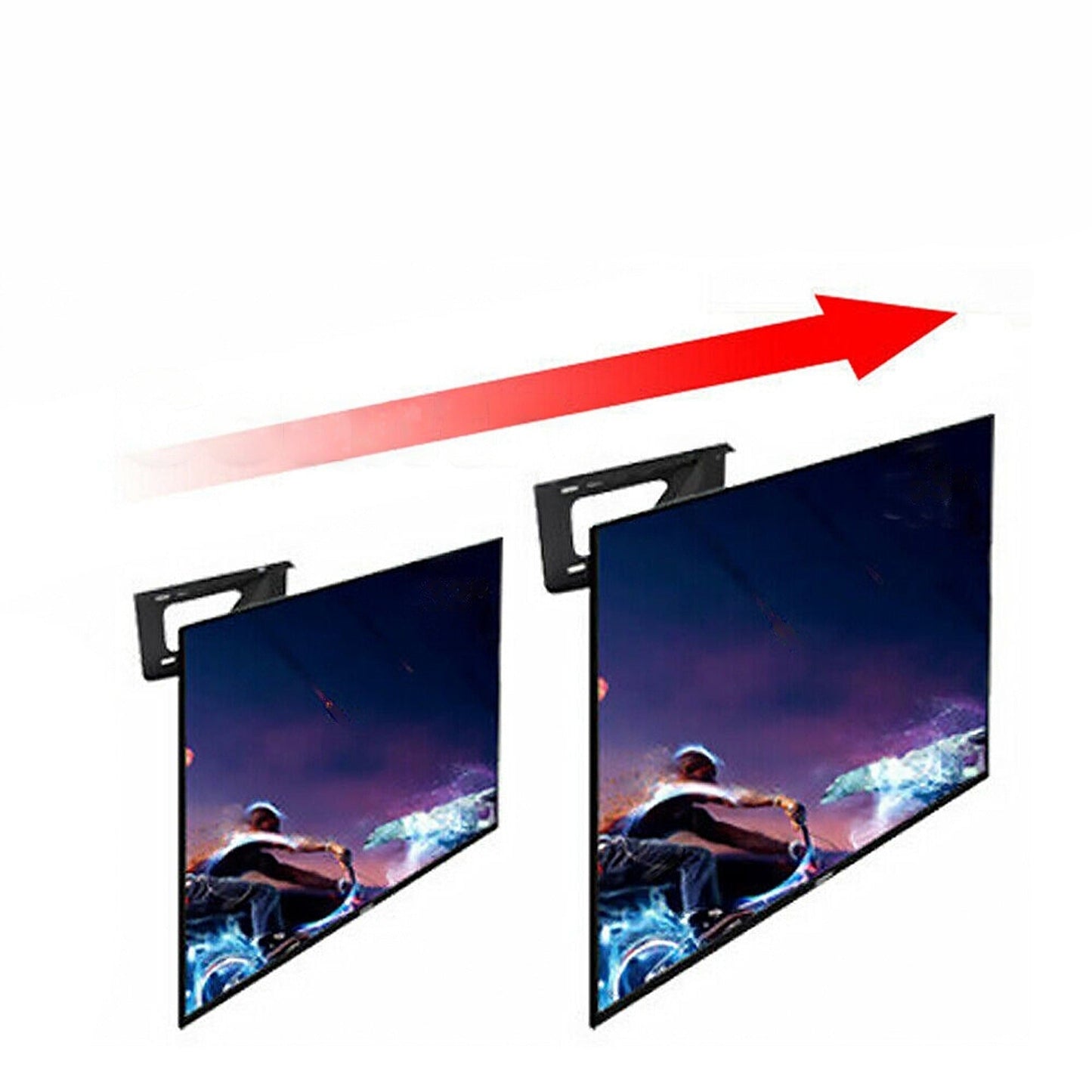 LED LCD Full Motion TV Wall Bracket Swivel Tilt Mount 32-55 Inch