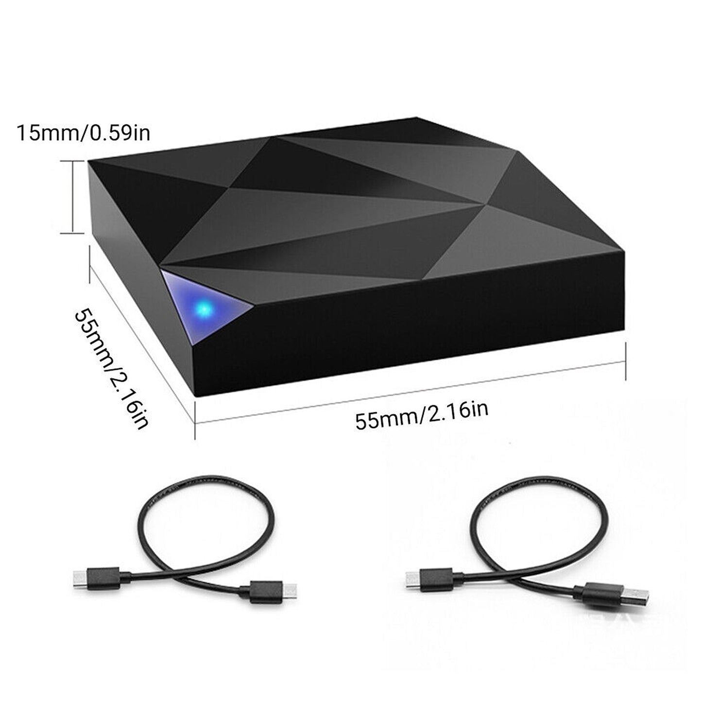 Wired to Wireless CarPlay Adapter High-Speed Connection for Apple iOS Devices