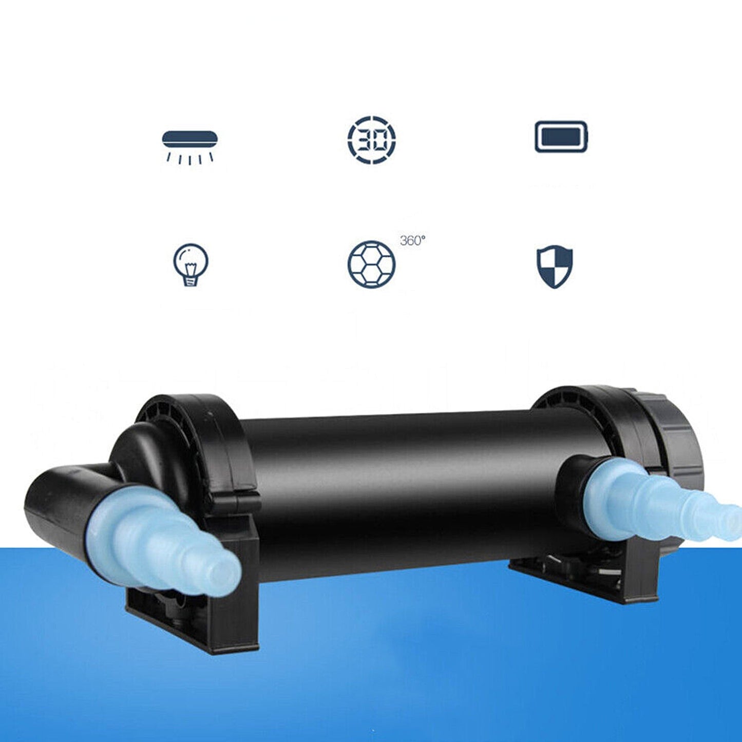 UV Light Water Clarifier Filter for Aquarium Fish Tank Cleaning