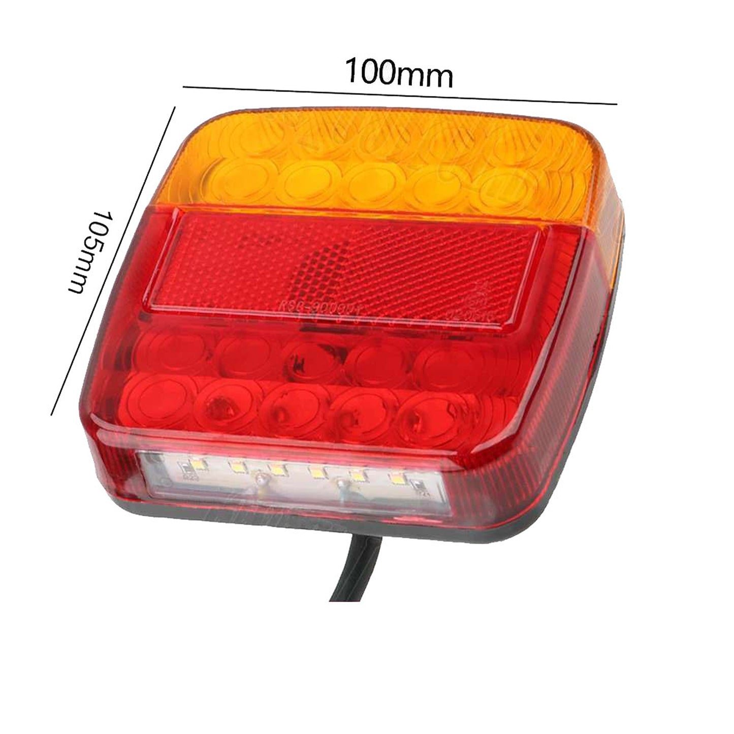 2pcs Submersible Trailer Tail Lights 26 LED Boat and Truck Lamp Kit