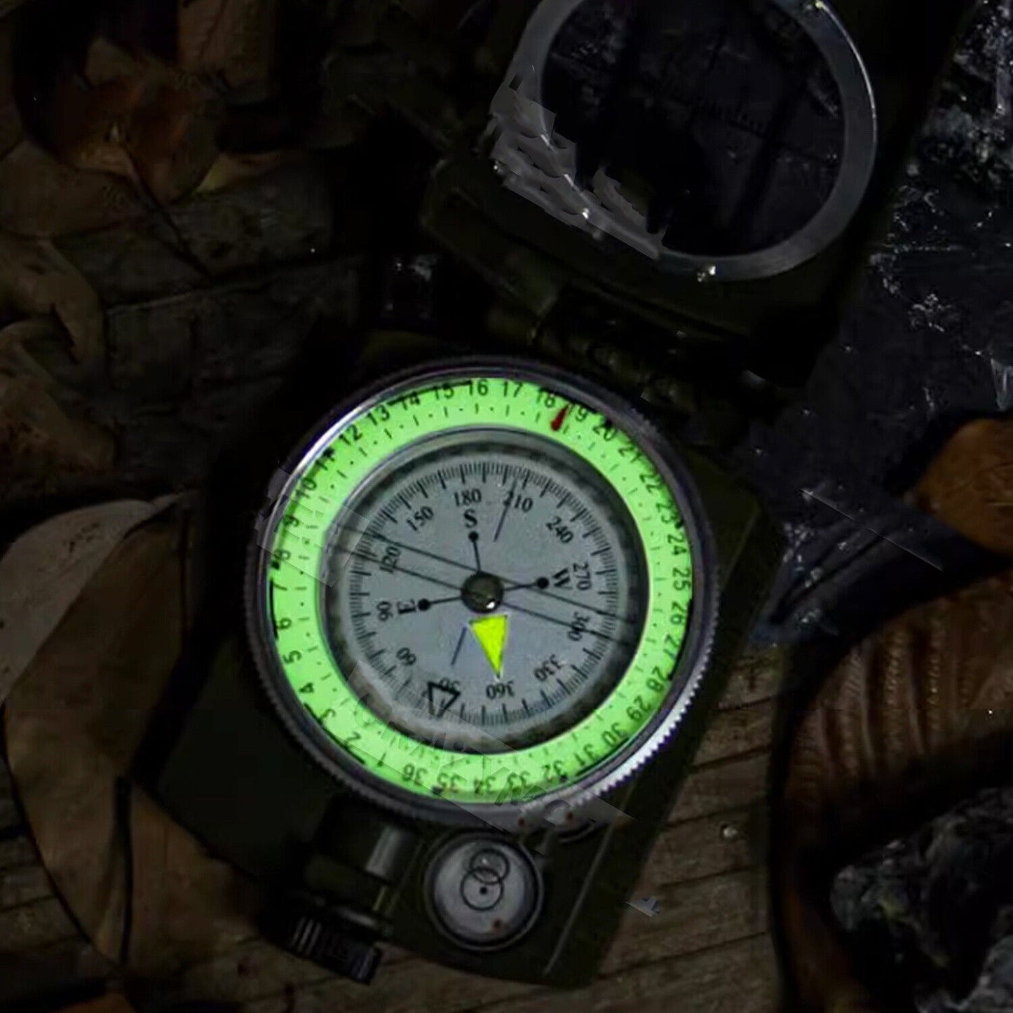 Outdoor Army Metal Sighting Clinometer Compass for Hiking and Survival