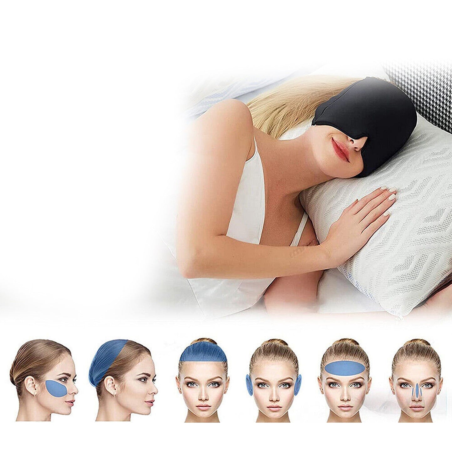 Therapy Cap for Migraines Reusable Hot and Cold Eye Mask