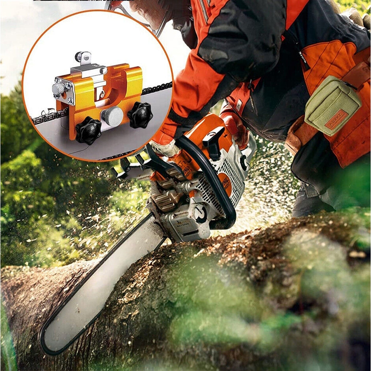 Easy Portable Chainsaw Sharpener Jigs Tool for Sharpening Chain Saws Electric Saws