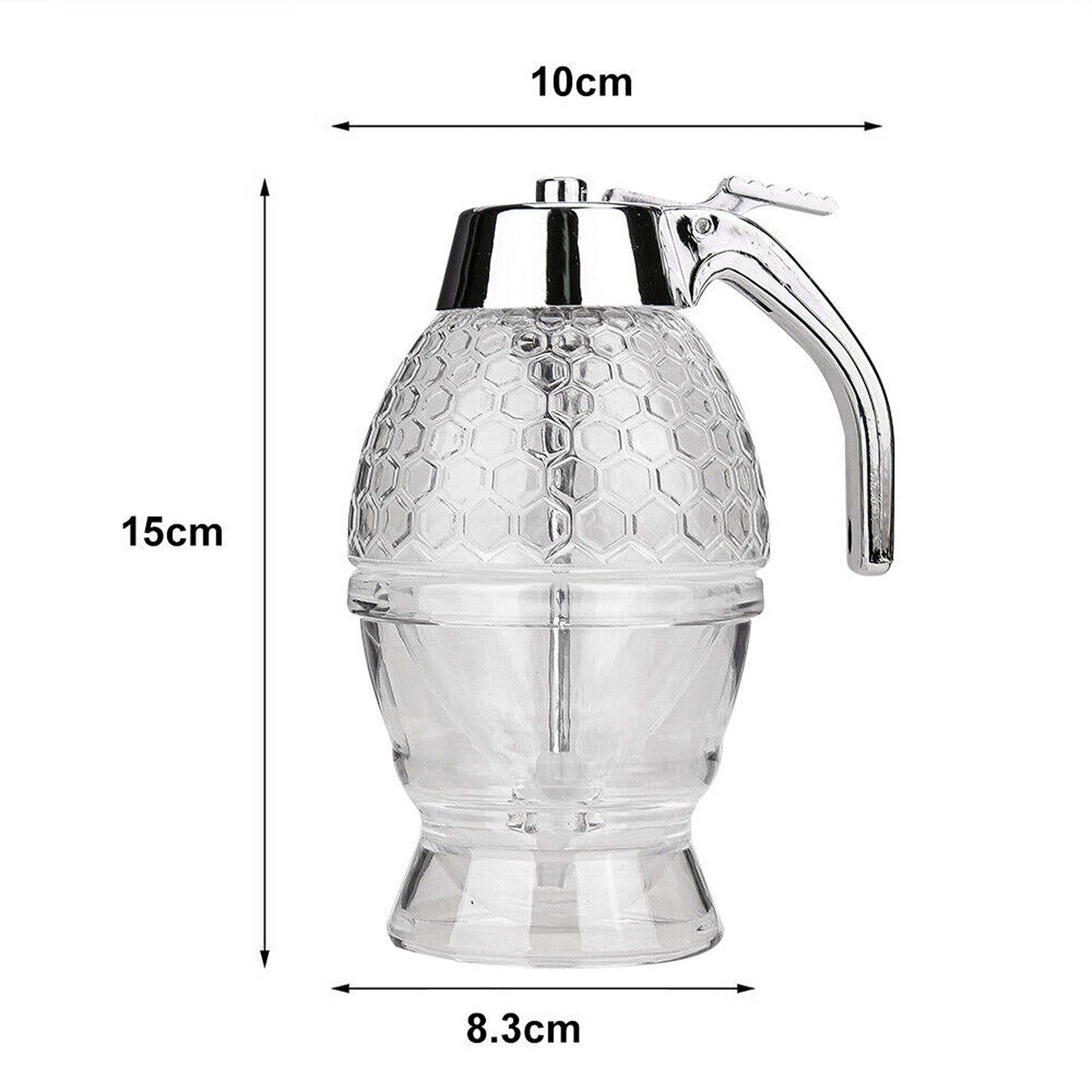 Trigger Release Honey Dispenser with Stand Kitchen Storage Pot