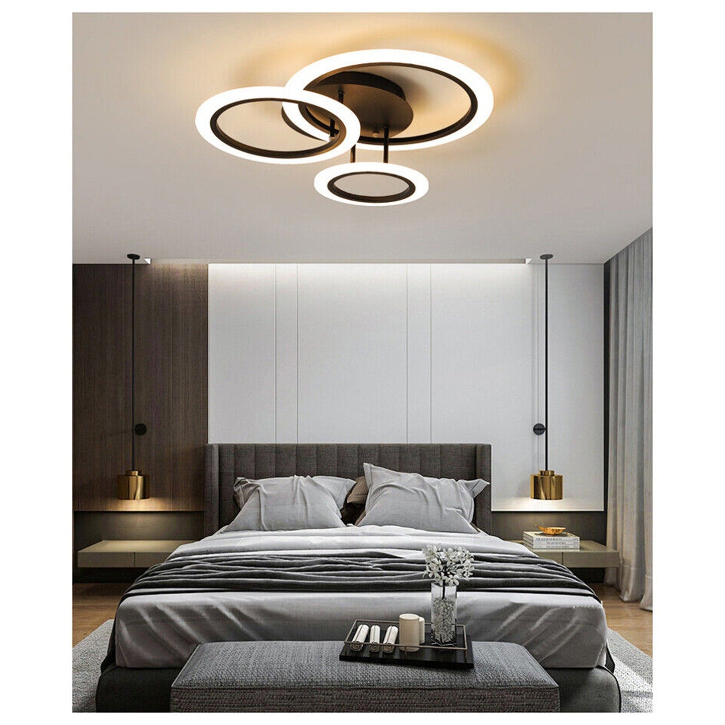 Modern LED Dimmable Chandelier for Living Dining Rooms and Bedrooms