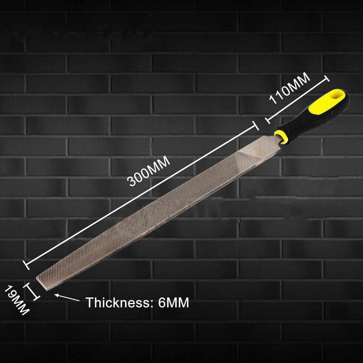 300mm Medium Cut Flat File Metal Wood Carving Hand Tool
