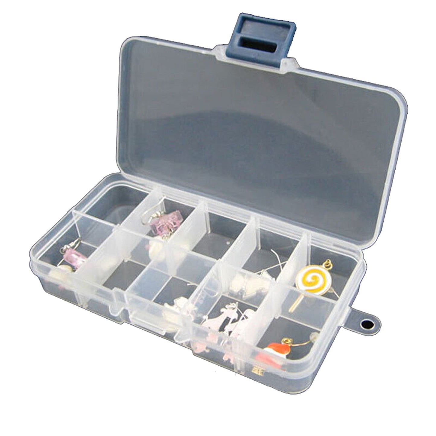 Adjustable Compartment Bead Jewelry Organizer Storage Case