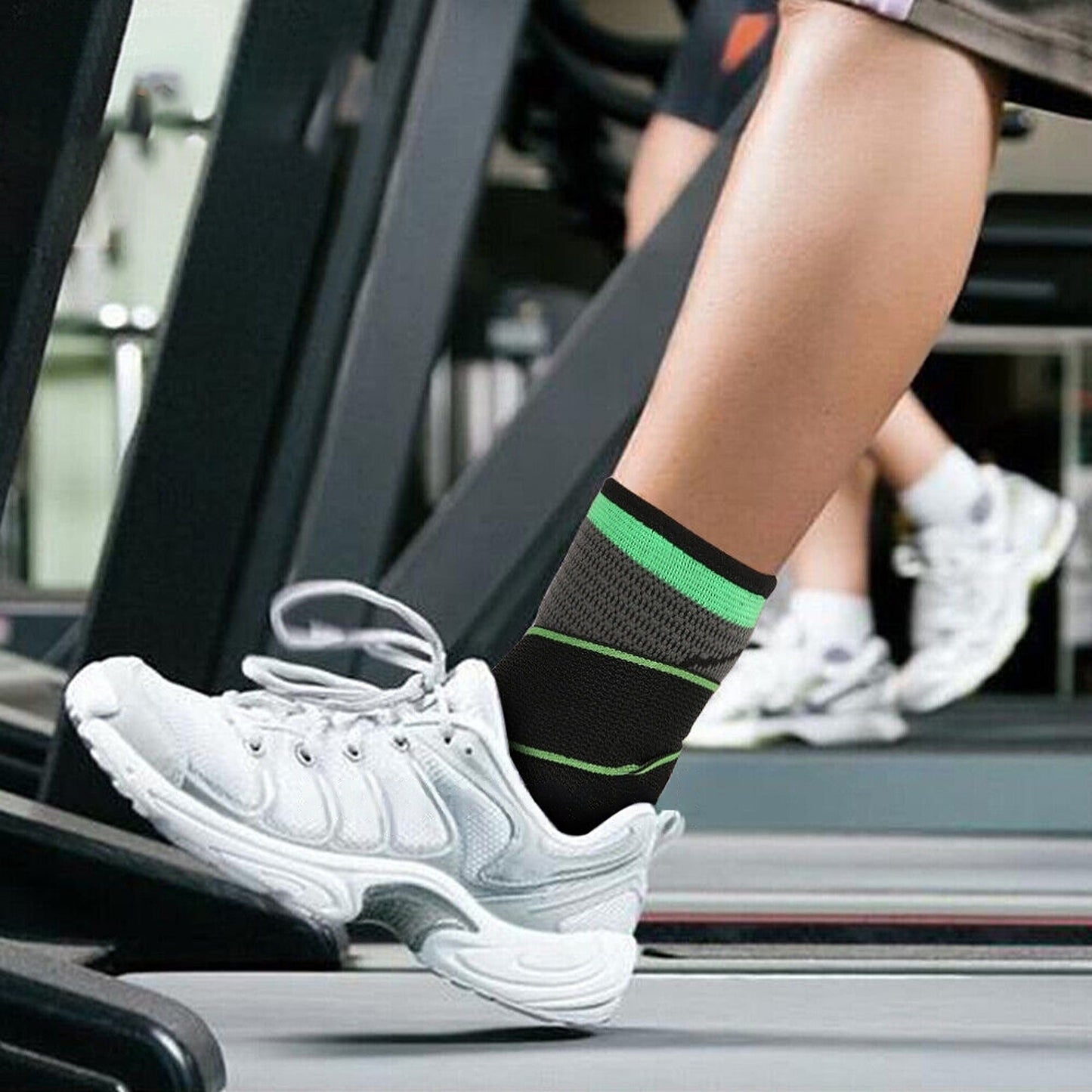 Green Ankle Brace Support Compression Sleeve for Plantar Pain Relief