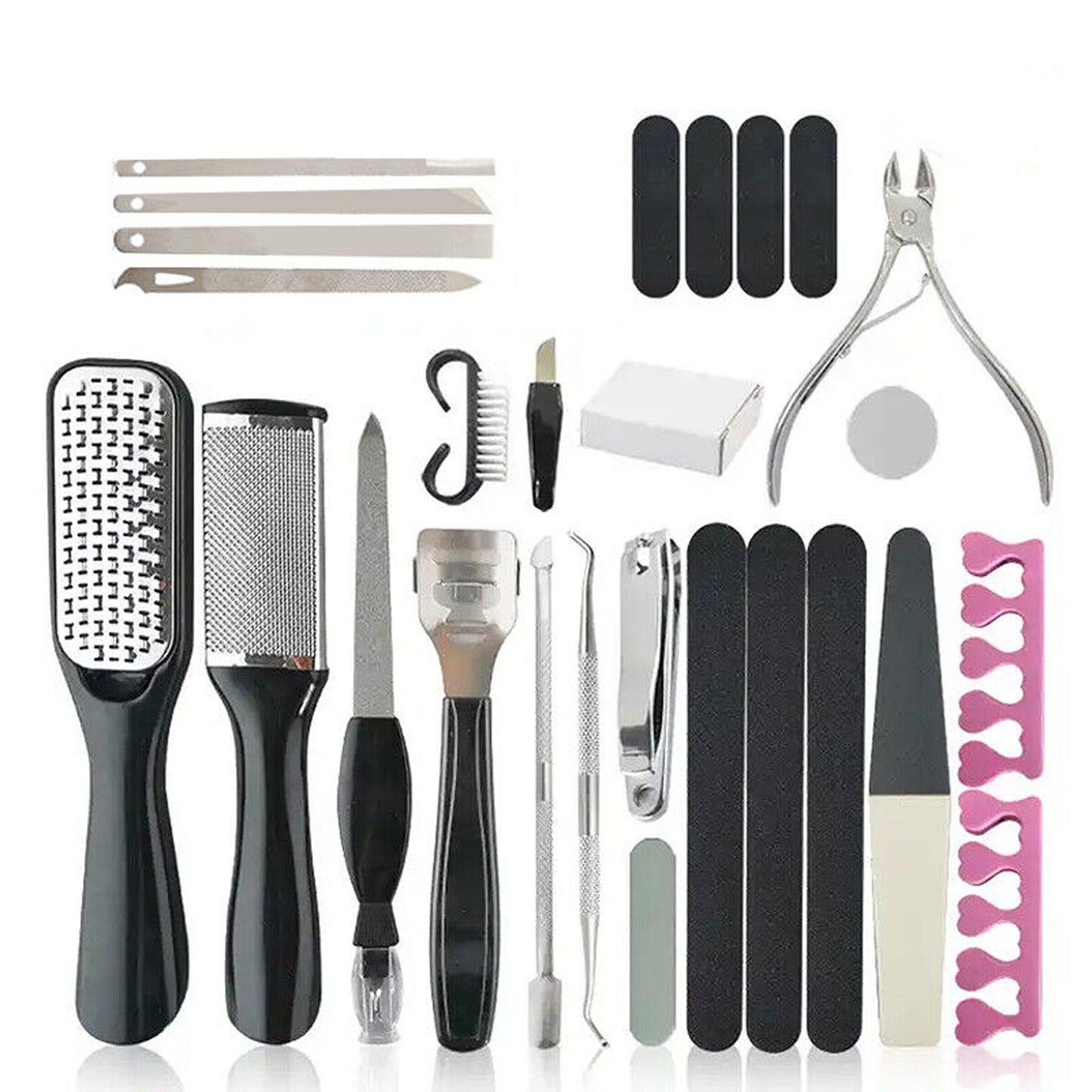 27-Piece Deluxe Manicure and Pedicure Nail Care Set with Tools
