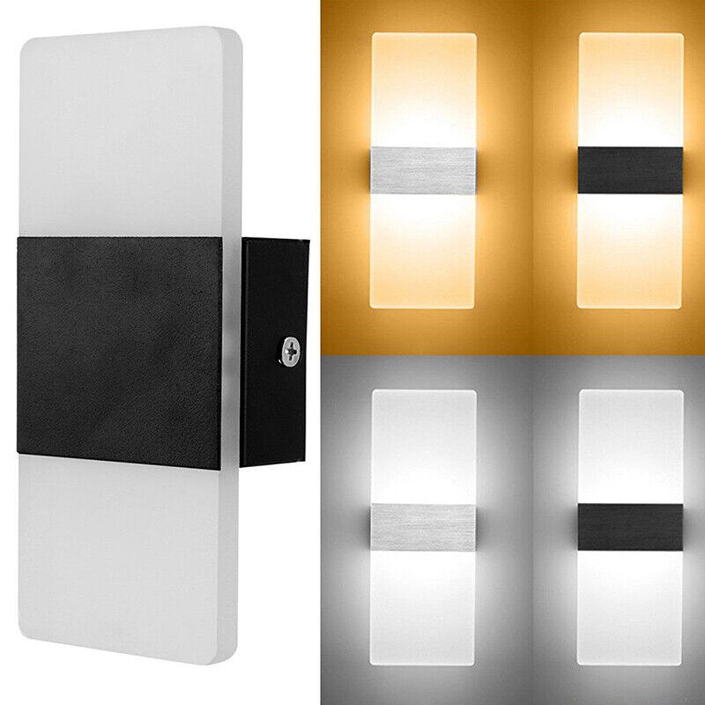 Decorative LED Wall Lights Up Down Cubes for Outdoor and Indoor