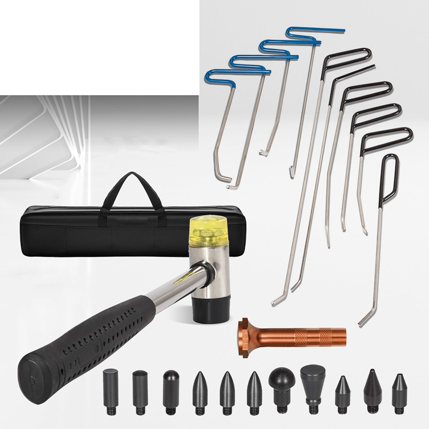 23-Piece PDR Tools Push Rods Set for Paintless Dent Repair