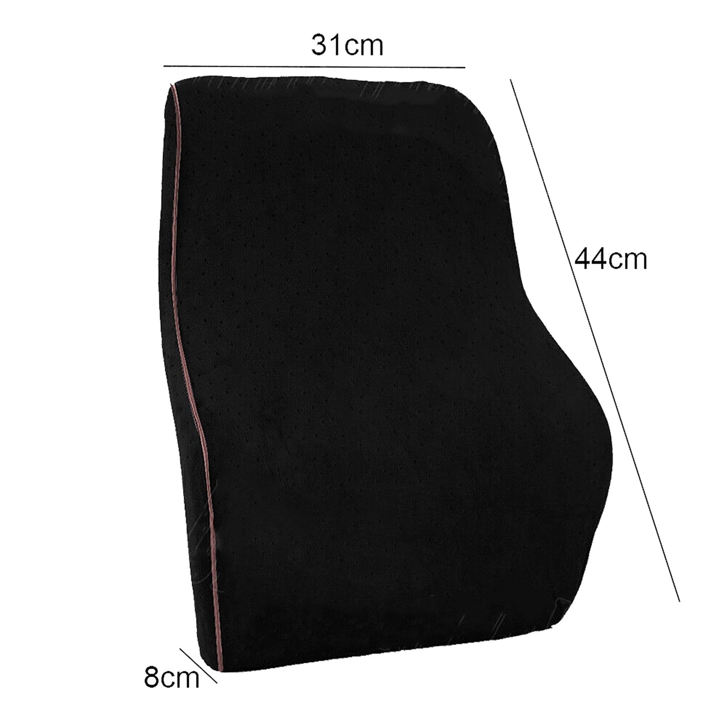 Lumbar Support Memory Foam Back Cushion for Home Car Office Use