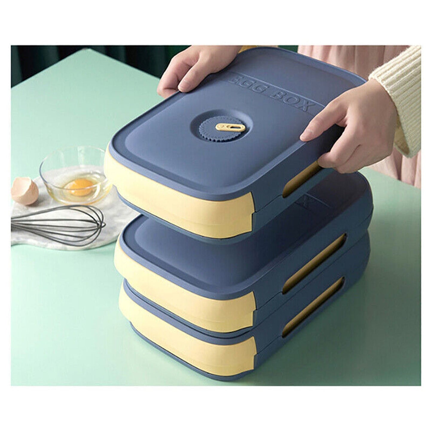 Egg Storage Drawer Type Tray Fruit and Food Kitchen Container