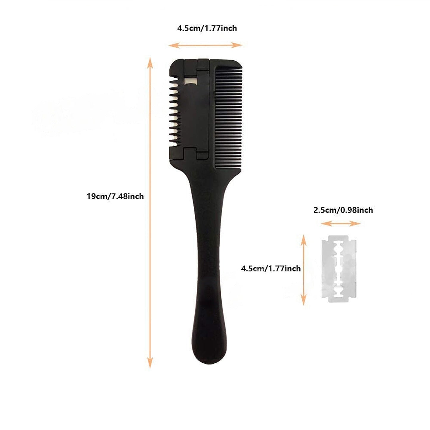 DIY Hair Thinning Trimmer Professional Razor Comb Hairdressers