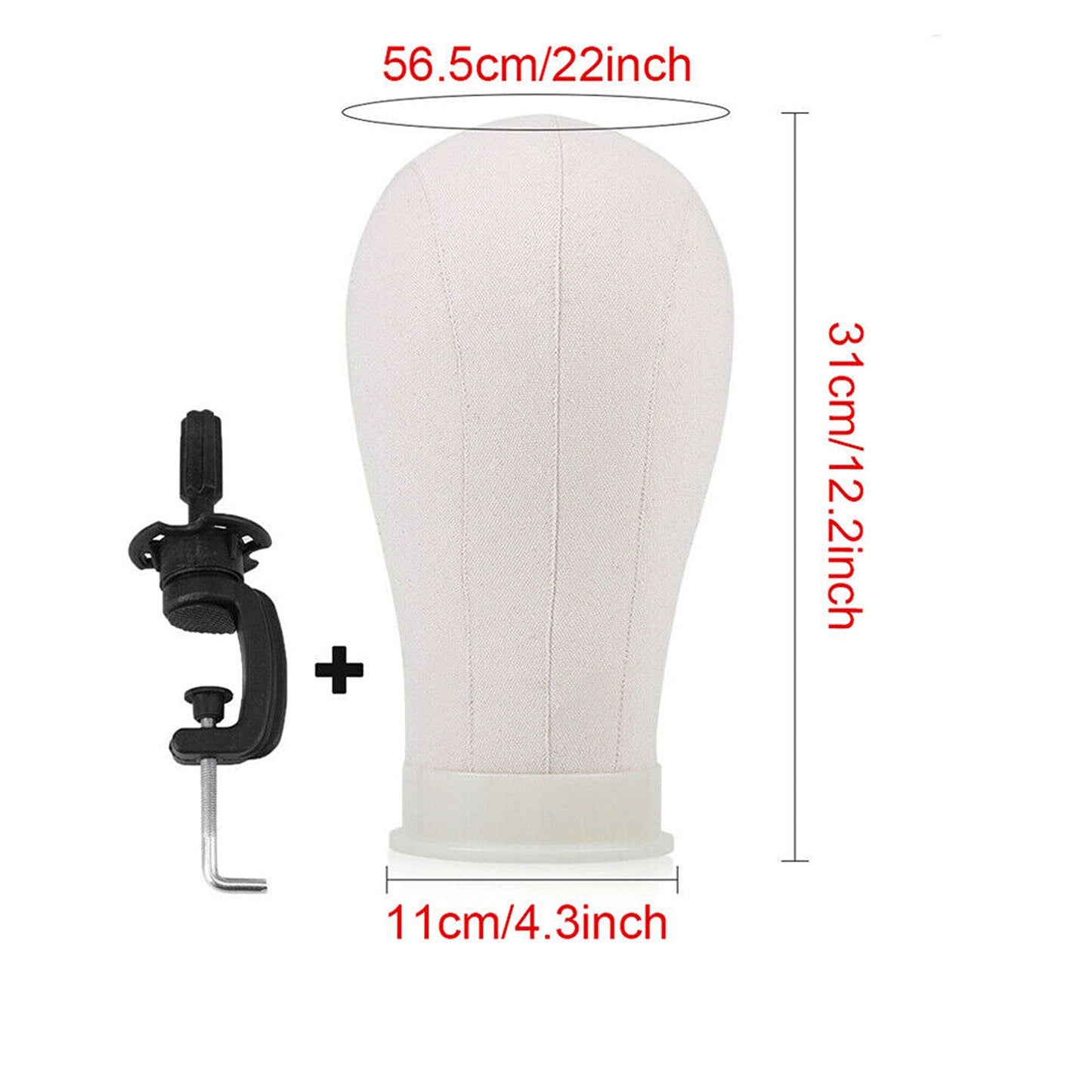Wig Stand Cork Canvas Mannequin for Hat Making
