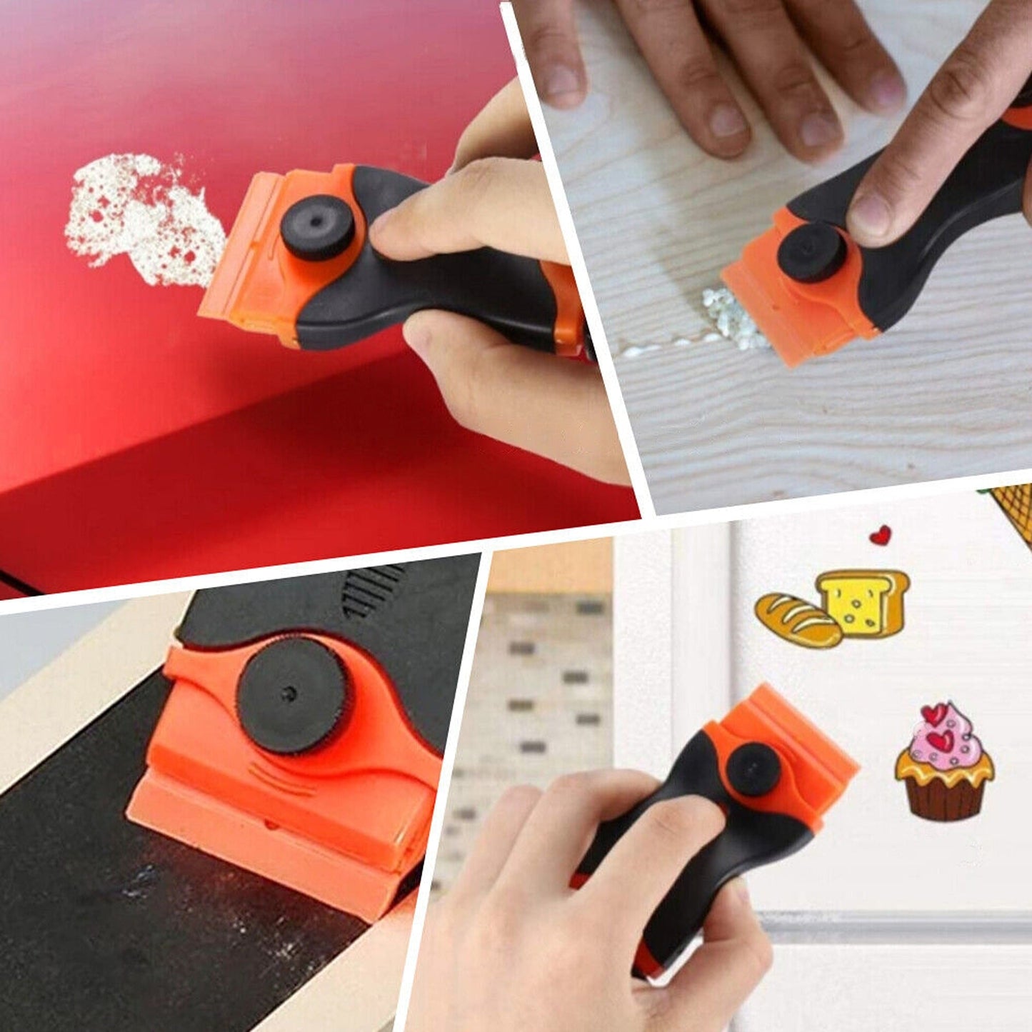 Adhesive Scraper Tool Plastic Razor Blade for Paint and Glue Removal