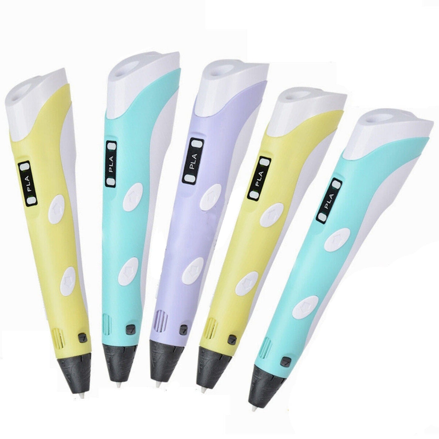 LCD 3D Printer Pen with Three Filaments for Drawing