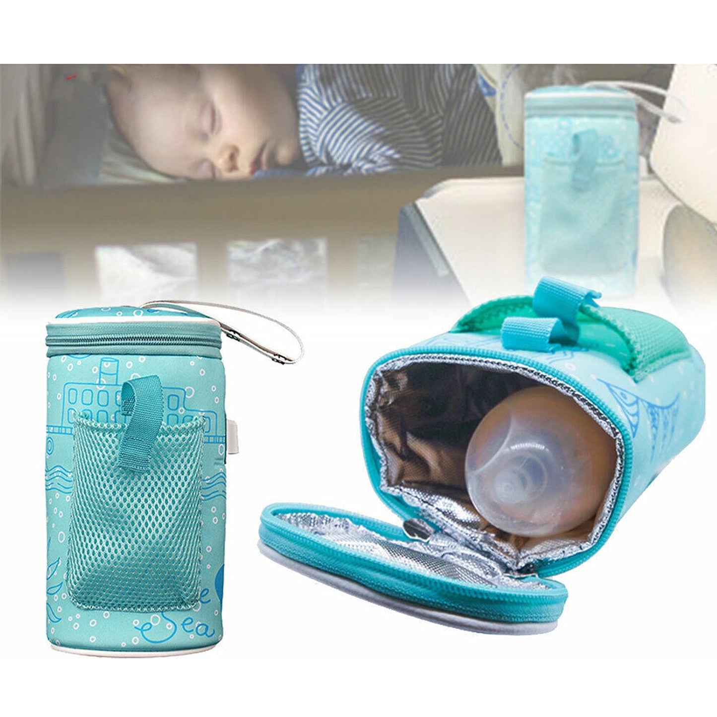 Portable USB Bottle Warmer for Travel Milk Heating