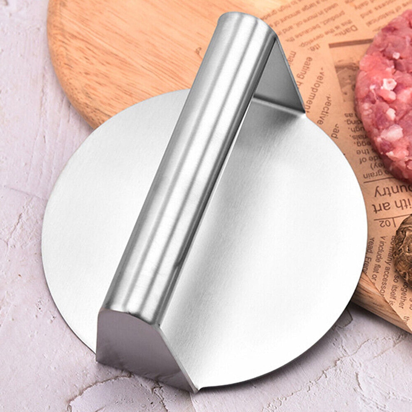 No-Rust Burger Press for Steak and Hamburger Griddle BBQ Accessory