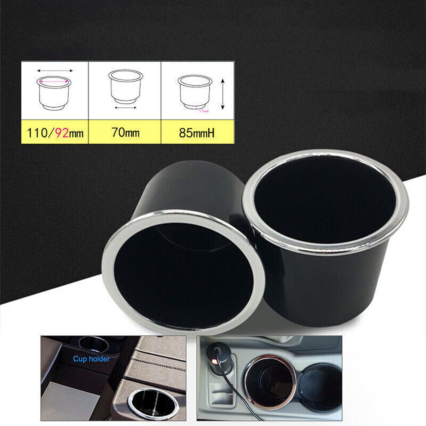 4pcs Universal Drink Cup Holders for Boat Car and RV
