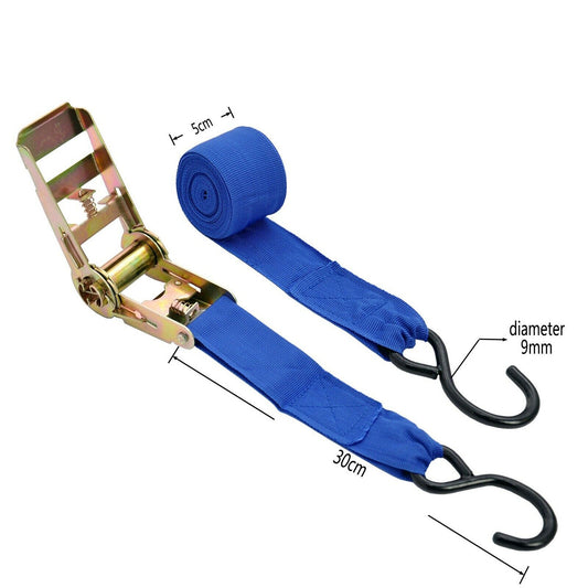 4pcs Ratchet Tie Down Strap for Motorbike Truck Roof Rack Cargo Trailer