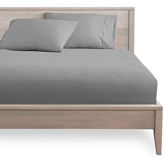 Silver Ultra Soft Deep Fitted Sheet Set with Pillowcases