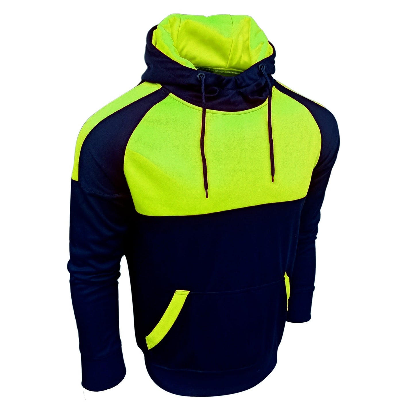 Green Reflective Sports Workwear Men Hoodie Jacket