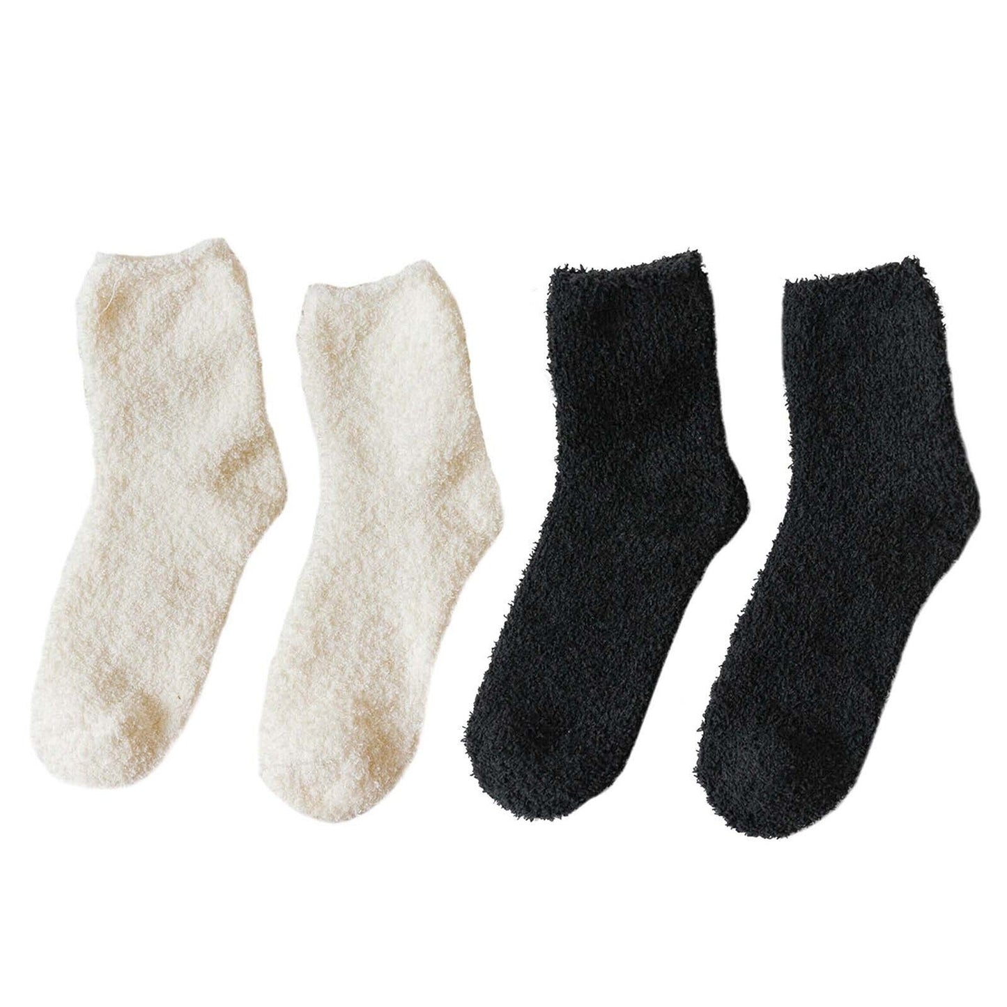 3 Pairs Cozy Winter Warm Socks for Bed and Home