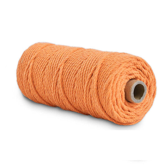 Orange Craft Macrame Twisted Cotton Artisan Rope Weaving Wire
