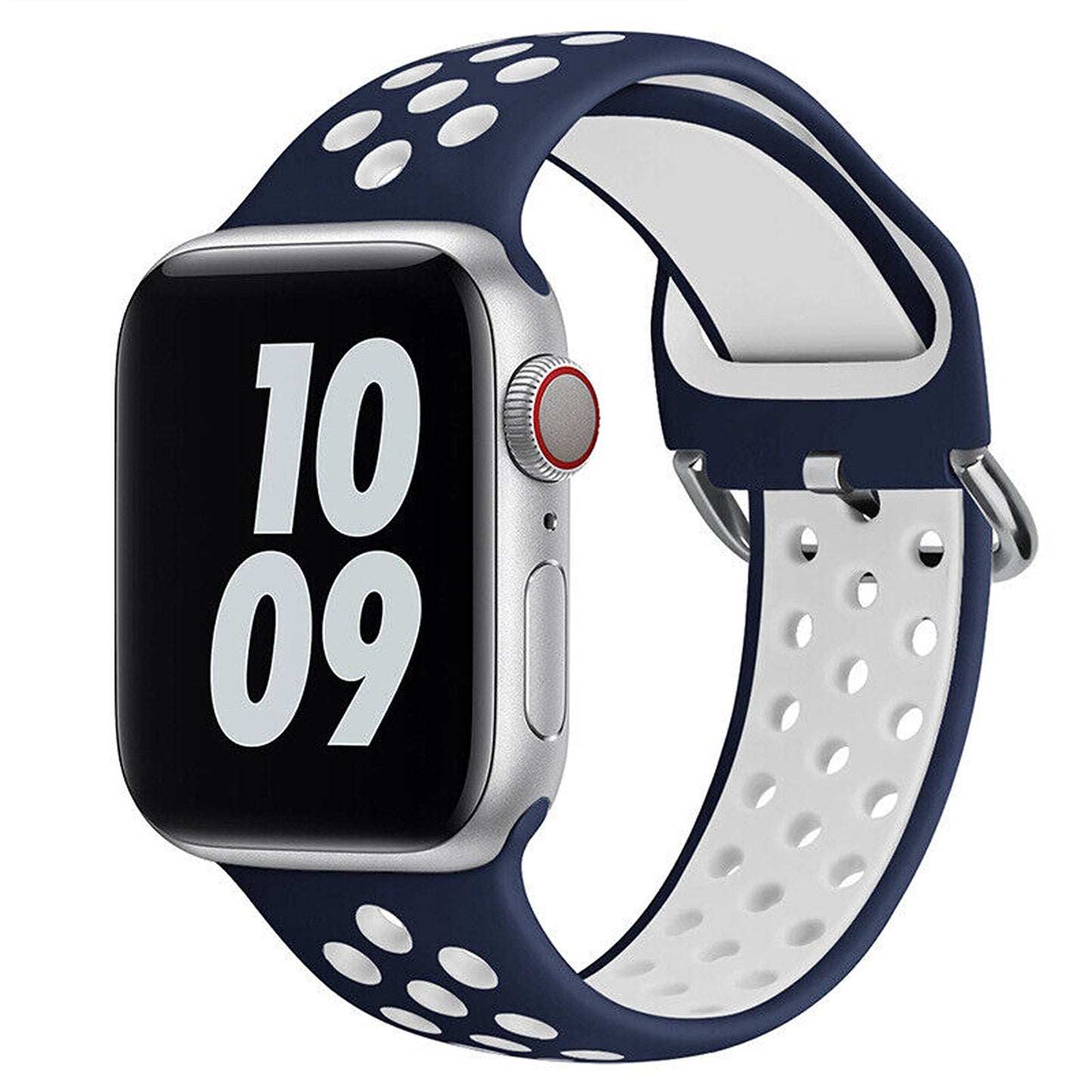 Blue White For iWatch Watch Band Series 9 SE Ultra 8 7 6 5 4 Strap 38 40 41 42 44 45 4