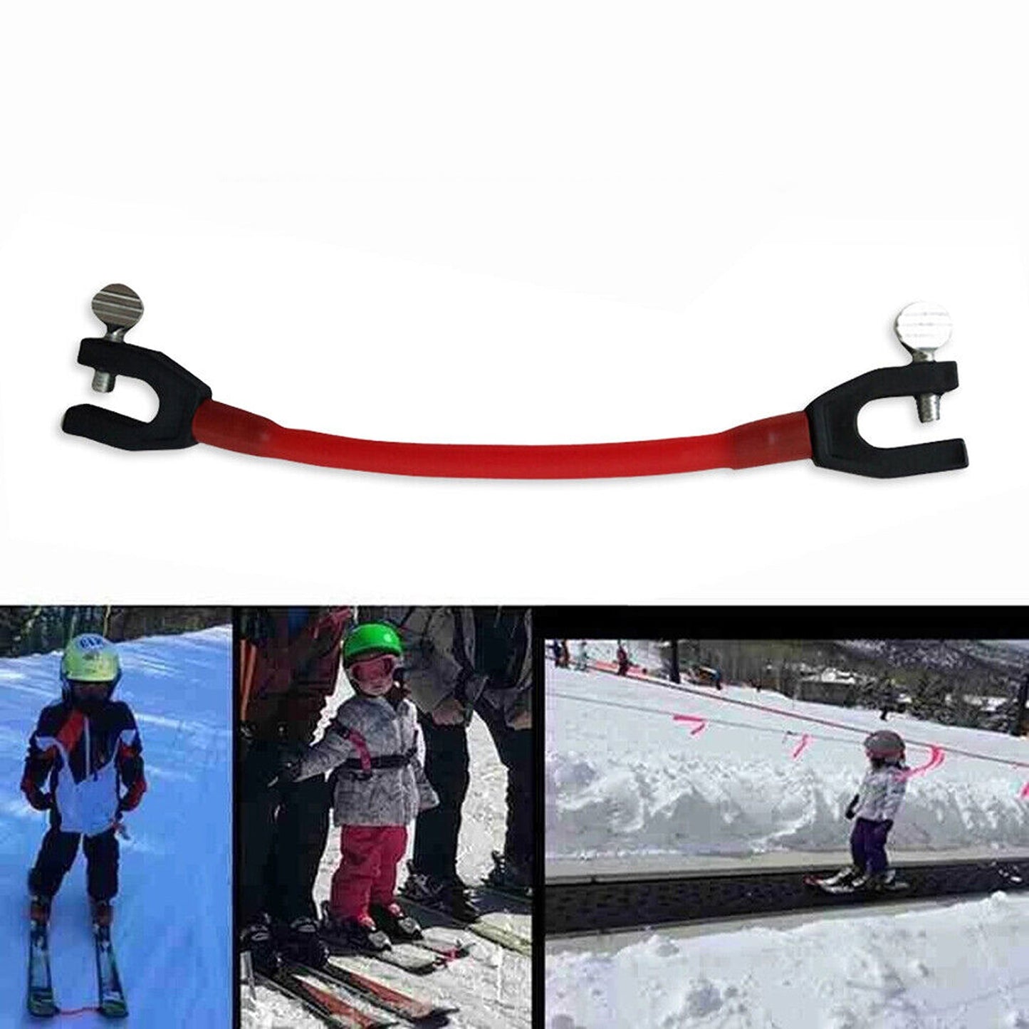 Winter Ski Tip Connector Elastic Clip for Kids Beginner