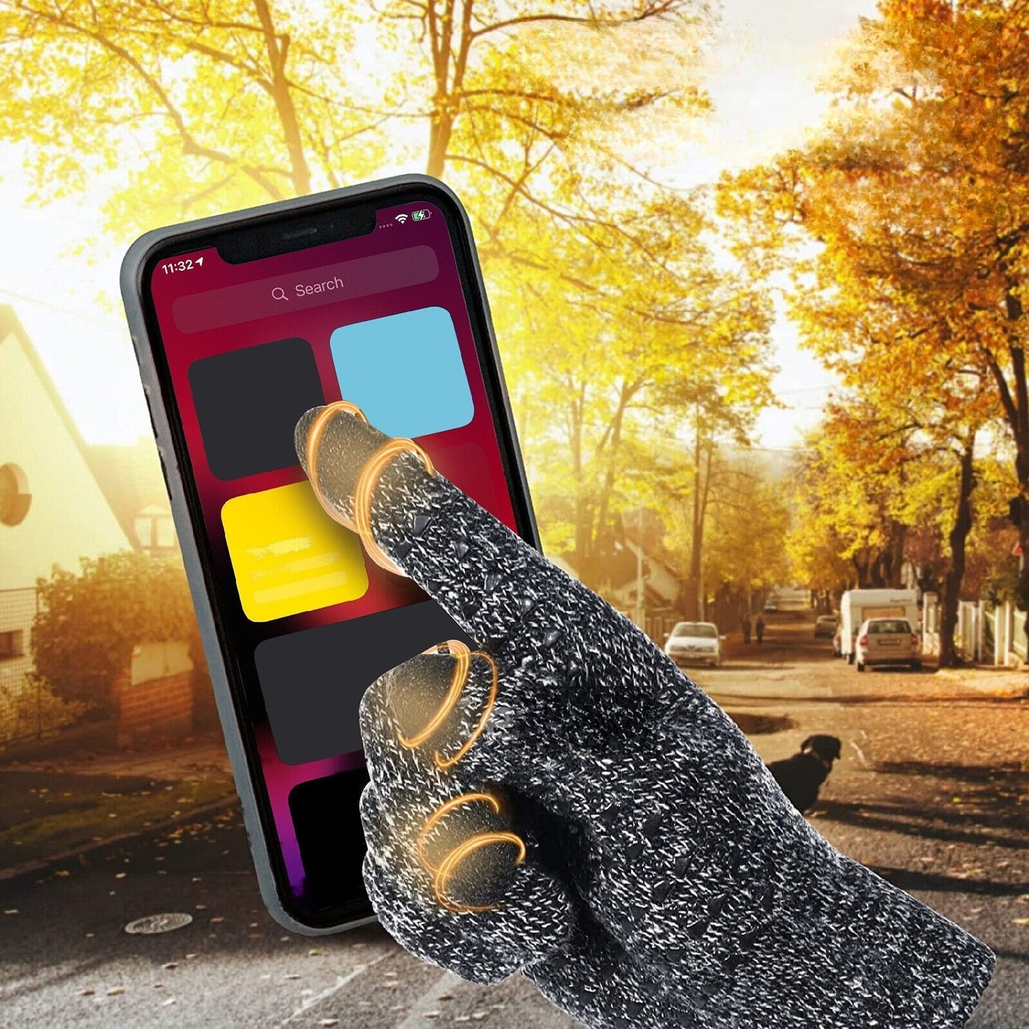 Soft Wool Winter Gloves with Touch Screen Capability Unisex