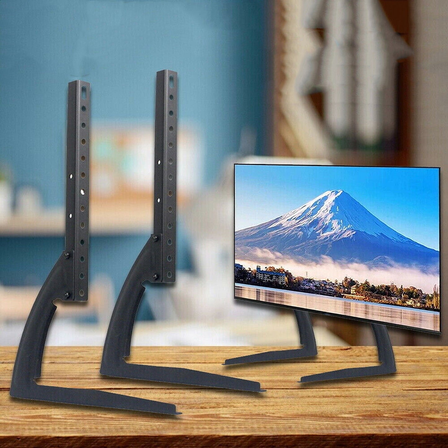 Universal Stand Legs Pedestal Bracket Mount Base For 14 To 75in TV Screen