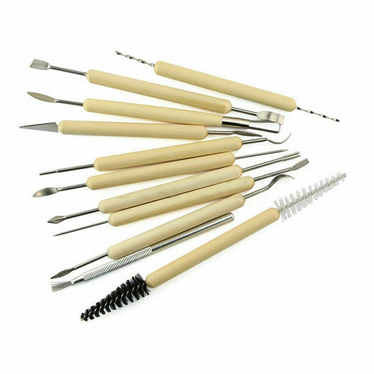 11pcs Pottery Sculpture Tools Clay Carving Set DIY Polymer