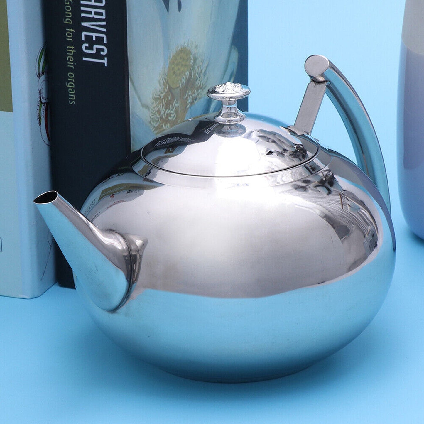 Stylish Modern Teapot with Stainless Infuser 2L