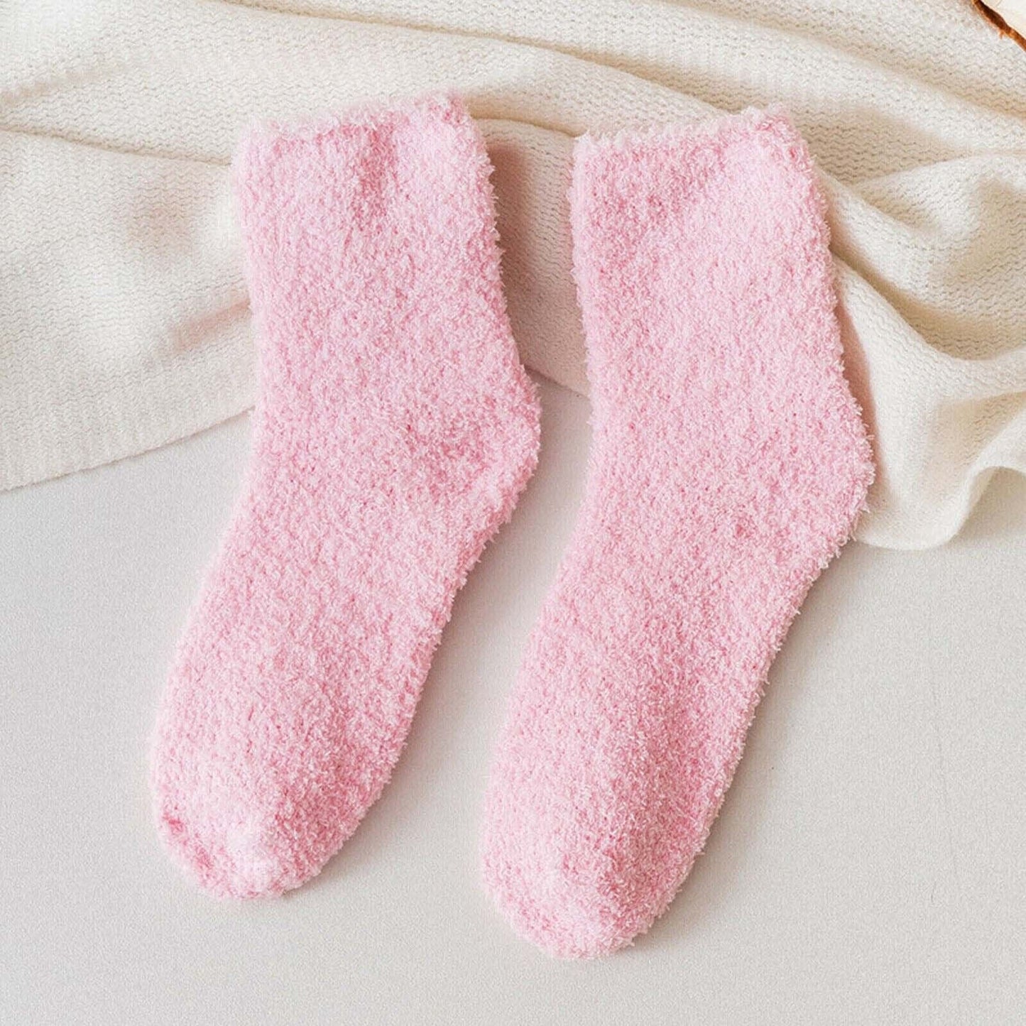 3 Pairs Cozy Winter Warm Socks for Bed and Home