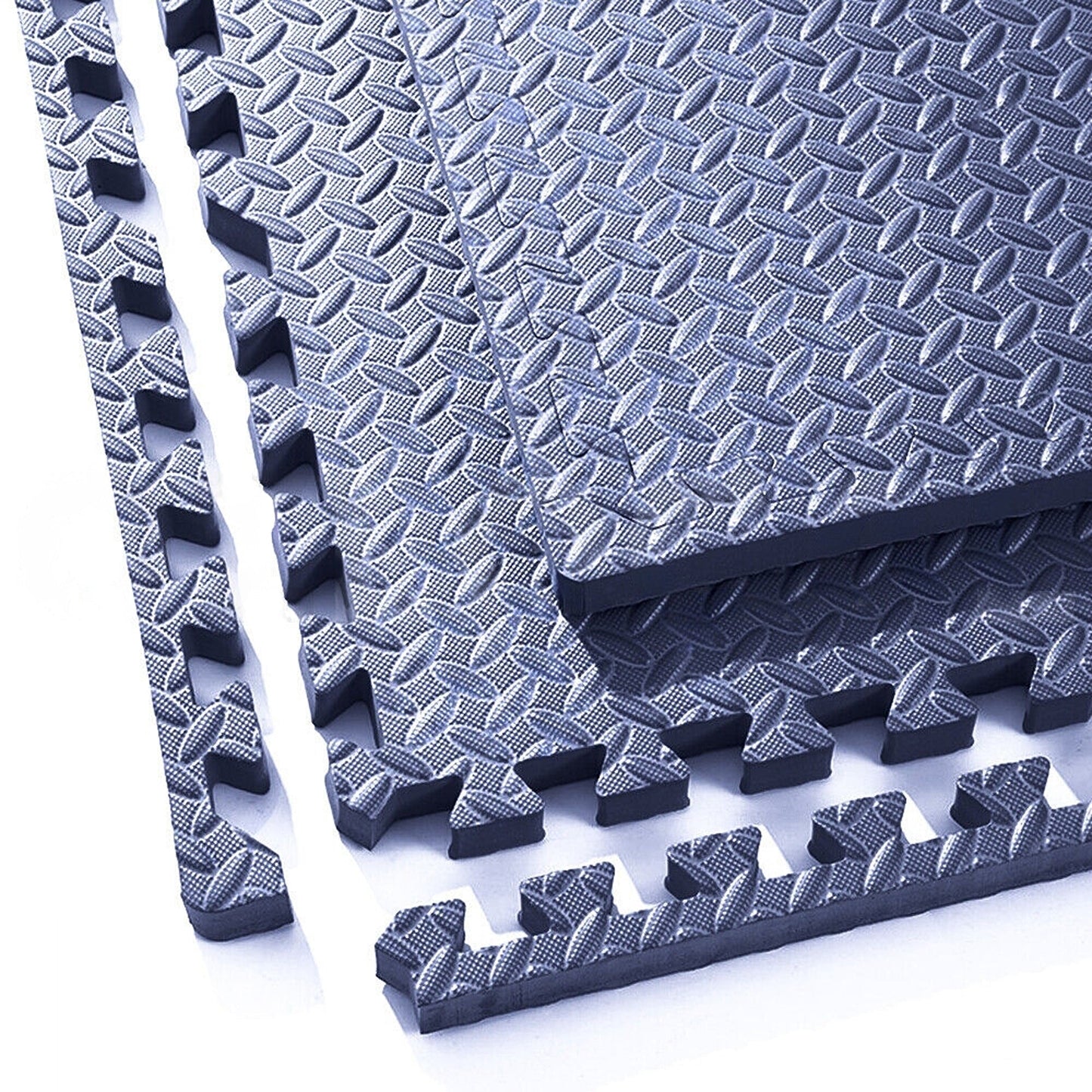 4pcs Gym Floor Mats EVA Foam Interlocking Heavy Duty Puzzle