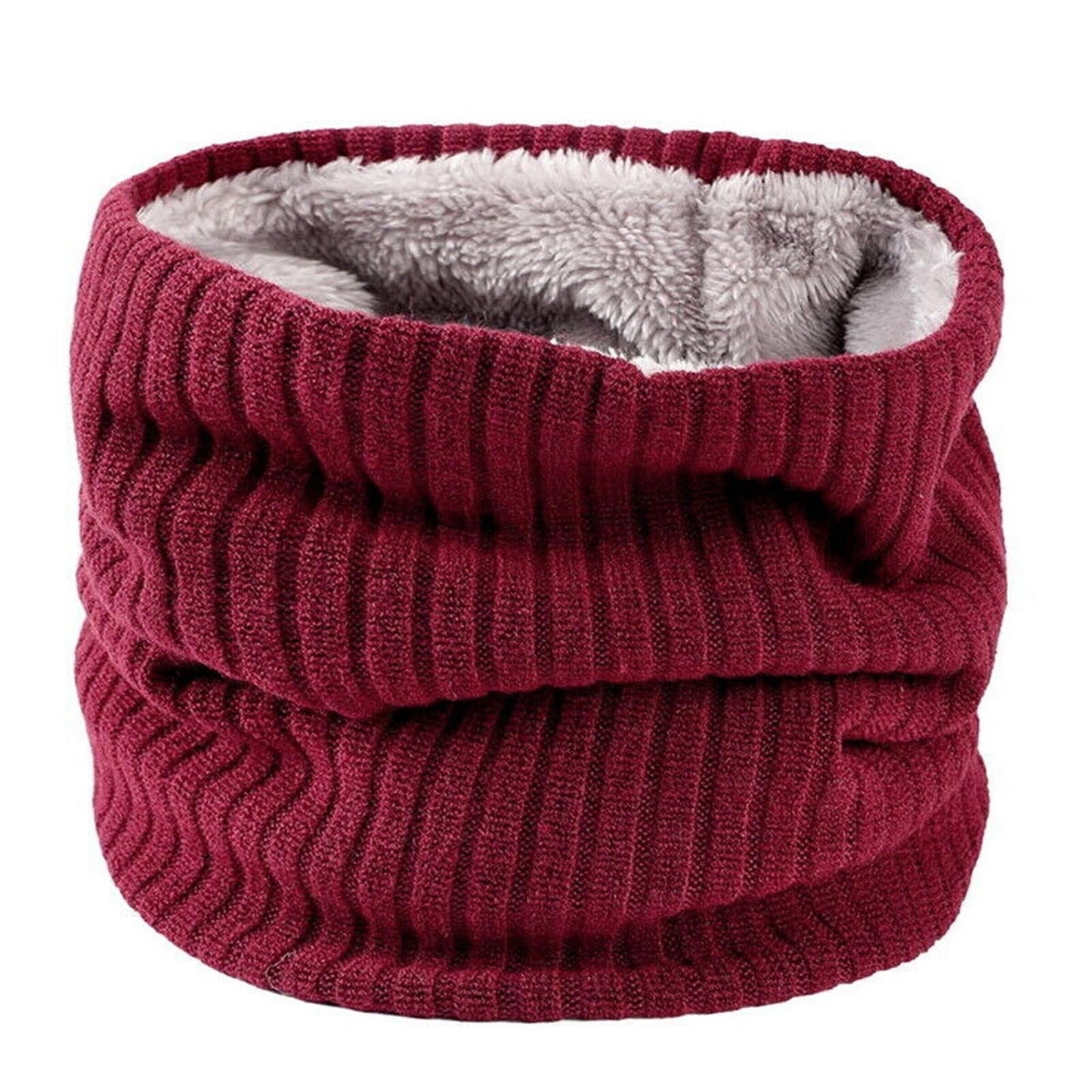 Thermal Warm Knitted Winter Scarf for Men and Women Thicken Chunky Tube