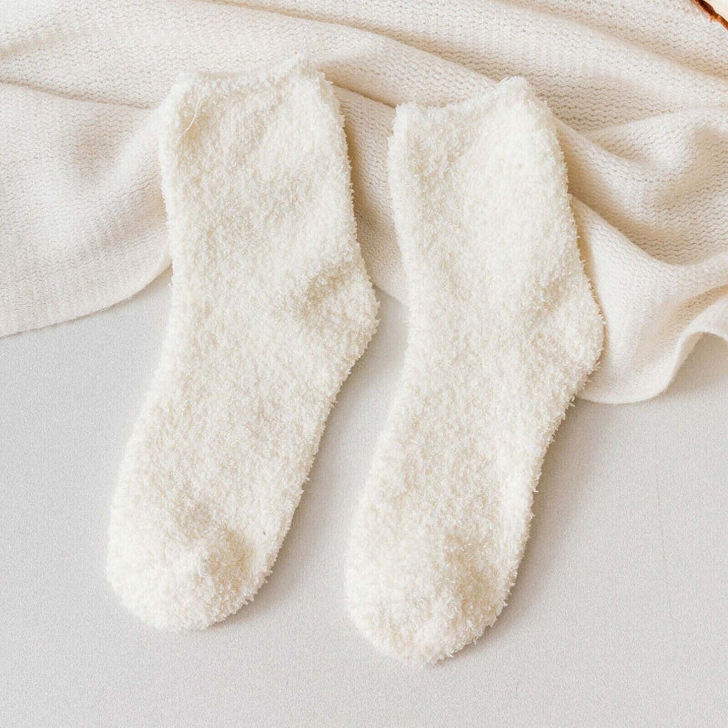 3 Pairs Cozy Winter Warm Socks for Bed and Home