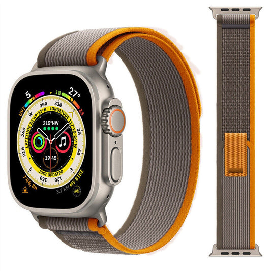 Orange Grey Olive Trail Loop Band Strap For Watch Band Strap IWatch Series SE 9 8 7 6 5 40 41 44 45 Ultra
